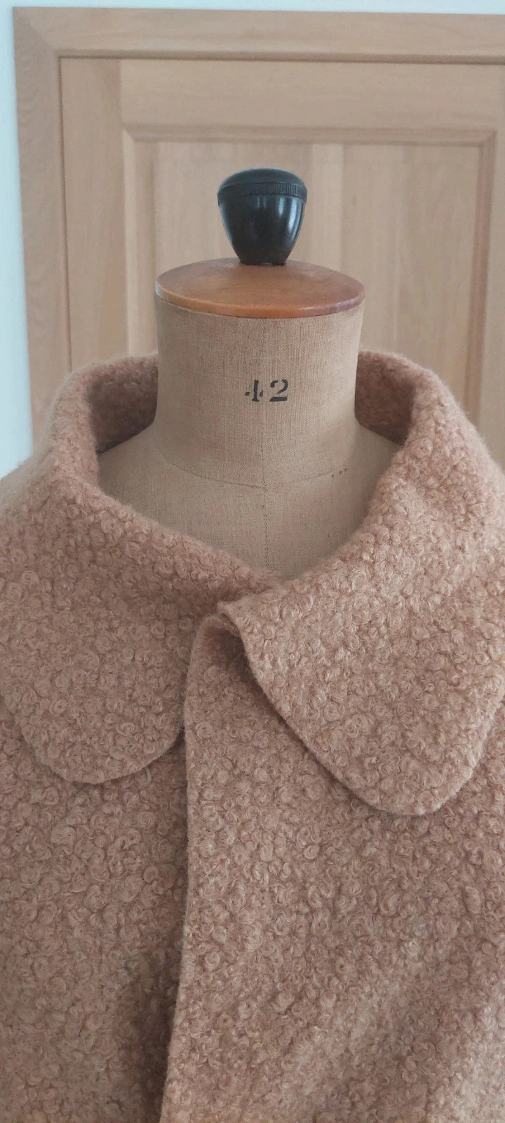Manteau court effet laine bouclée - Roberta Biagi - Taille S – photo 4